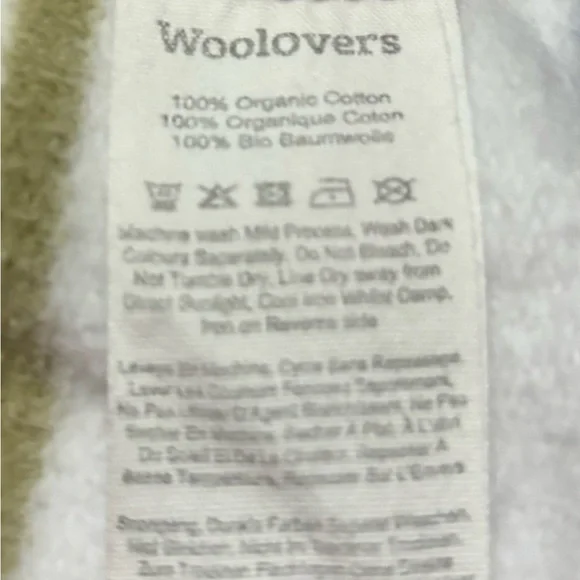 WoolOvers Women's Striped Long Sleeve 1/4 zip size XXL 100% ORGANIC Cotton - Picture 7 of 7